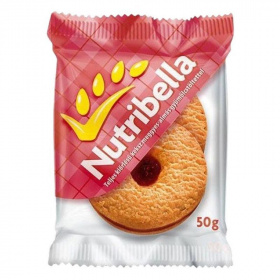 Nutribella teljes kiőrlésű keksz meggyes almás öntettel 50g