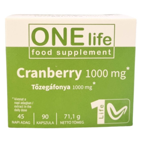 One Life Tőzegáfonya kivonat 1000 mg kapszula 90db
