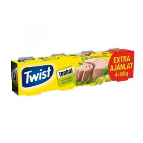 Twist tonhaltörzs olíva olajban (4x80g) 320g