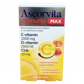 Ascorvita Immuno Max étrend-kiegészítő tabletta 60db