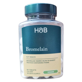 Holland & Barrett Bromelain Enzim (1500mg) tabletta 90db