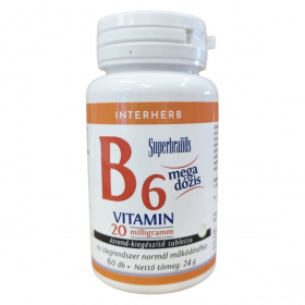 Interherb B6-vitamin 20mg tabletta 60db