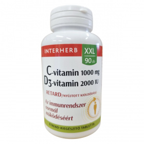 Interherb XXL C+D3-vitamin retard tabletta 90db
