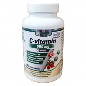 JutaVit C-vitamin 500mg csipkebogyó kivonattal + D3 + Cink nyújtott felszívódású tabletta 100db