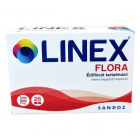 Linex Flora élőflórát tartalmazó étrend-kiegészítő kapszula 28db