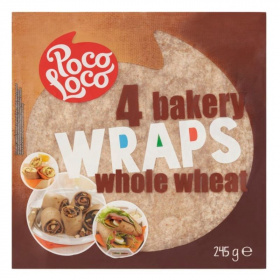 Poco Loco teljes kiőrlésű lágy tortilla 245g