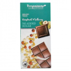 Benjamissimio bio vegán csokoládé (mogyorós tahinivel, mogyoróval és fehér eperrel, hozzáadott cukor nélkül) 70g 