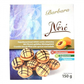 Barbara nero kajszibarackízzel töltött omlós sütemény 160g
