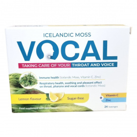 Vocal izlandi zuzmó szopogató tabletta - citrom 24db