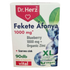 Dr. Herz Fekete Áfonya 1000mg + Szerves Cink kapszula 90db 