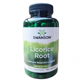 Swanson Licorice Root (Édesgyökér) 450mg kapszula 100db