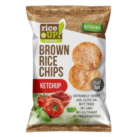 Rice Up barna rizs chips - ketchup 60g
