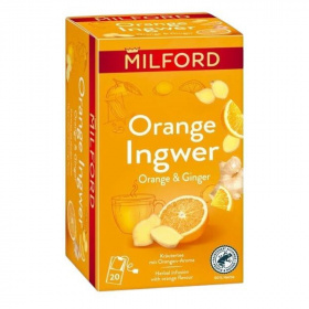 Milford narancs-gyömbér gyógynövénytea (20x1,75g) 20db