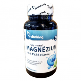 Vitaking Magnézium-Biszglicinát + B6 (P5P) kapszula 60db