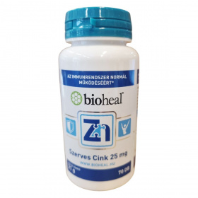 Bioheal Szerves Cink (25mg) tabletta 70db