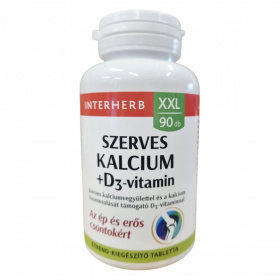 Interherb XXL Szerves Kalcium és D3-vitamin tabletta 90db
