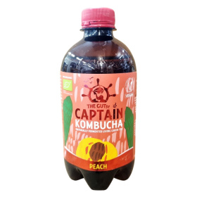Captain Kombucha fermentált zöld tea ital - őszibarack 400ml