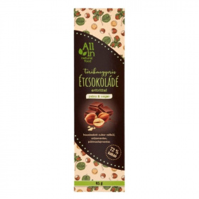 All in étcsokoládé törökmogyorós eritrittel 95g