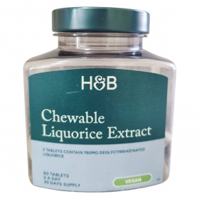 H&B Licorice Exxtract (Édesgyökér 760mg) rágótabletta 60db