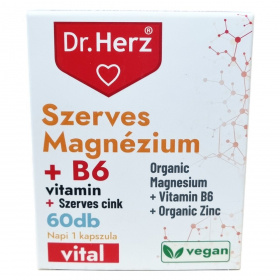 Dr. Herz szerves Magnézium + B6 vitamin + szerves Cink kapszula 60db