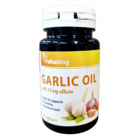 Vitaking Garlic Oil (15mg alllicin, fokhagyma olajból) gélkapszula 90db