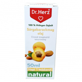 Dr. Herz 100% hidegen sajtolt sárgabarackmag olaj 50ml